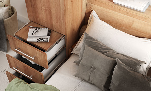 Modern Murphy Beds Smart Space Saving, King Size Murphy Bed Kit With Desk