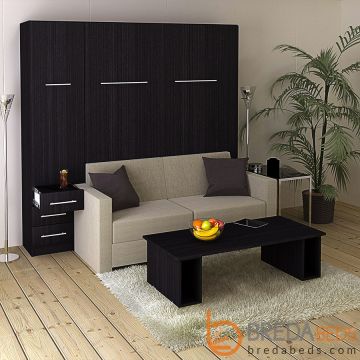 InLine Murphy Bed with Hutch and InLine Sofa-Closed