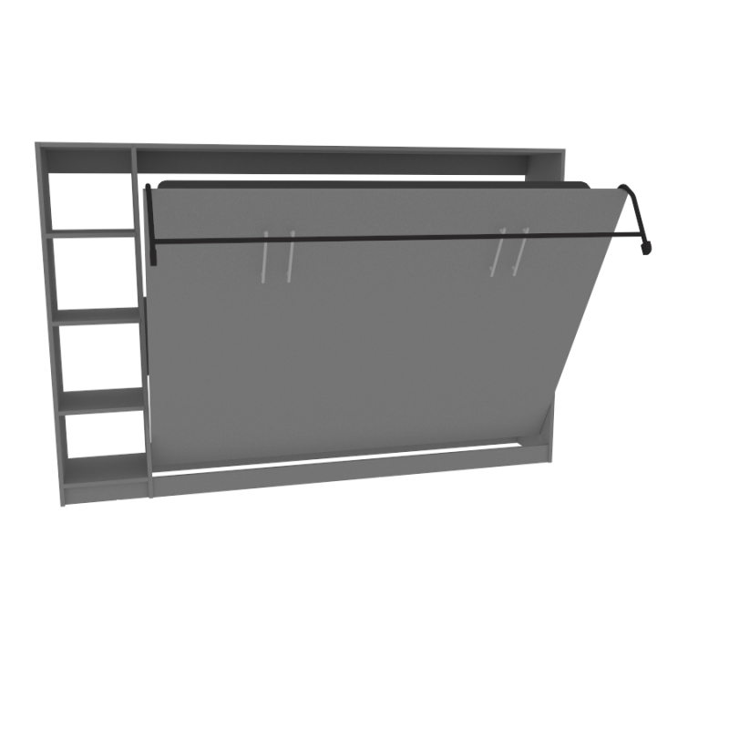 Horizontal Urban Murphy Bed with Hutch Horizontal Fold Down Bed