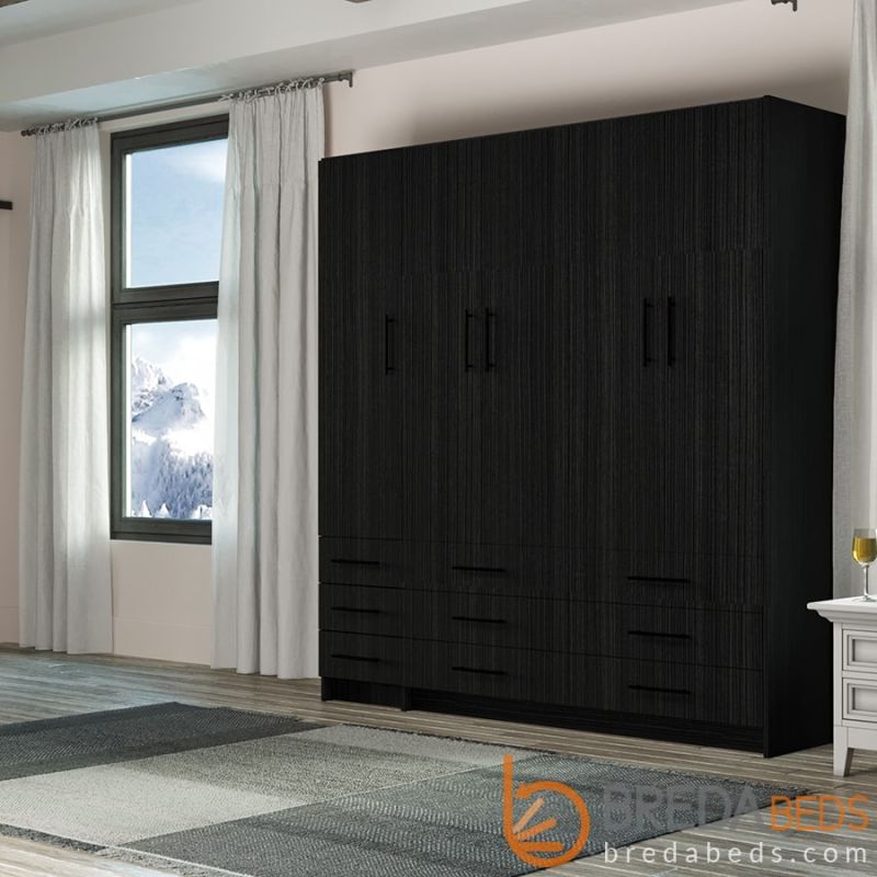 Penthouse Murphy Bed with Hutch Luxury Murphy Bed BredaBeds