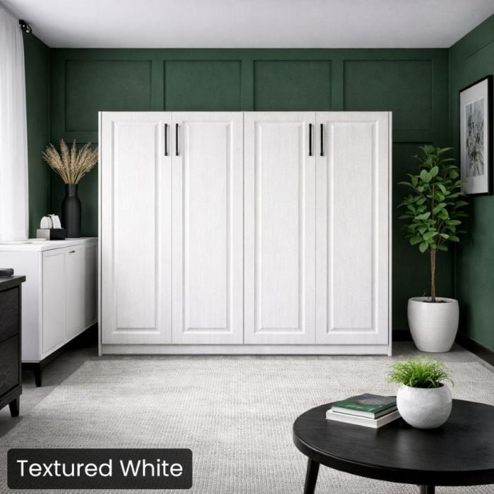 Full Textured White Horizontal Metropolitan-Closed
