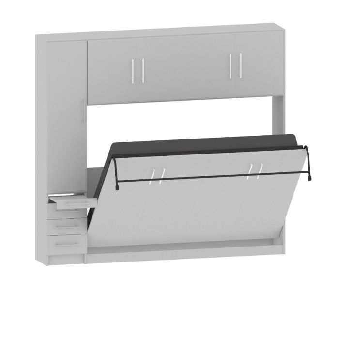 Horizontal Urban Murphy with Top And 1 Side Hutch-Transitioning
