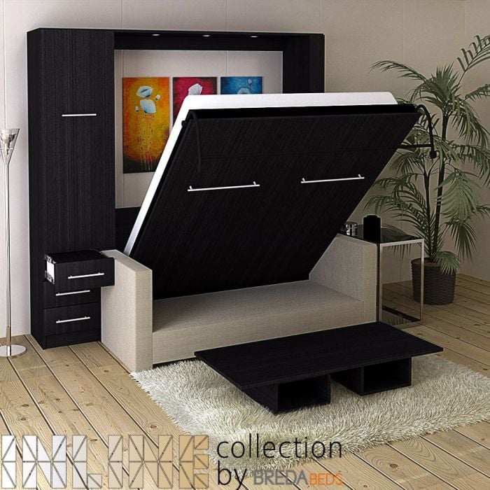 InLine Murphy Bed with Hutch and InLine Sofa