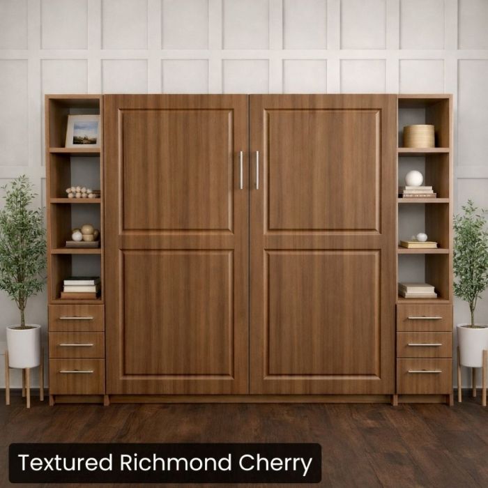 King Textured Richmond Cherry Metropolitan W/ Hutches-Closed