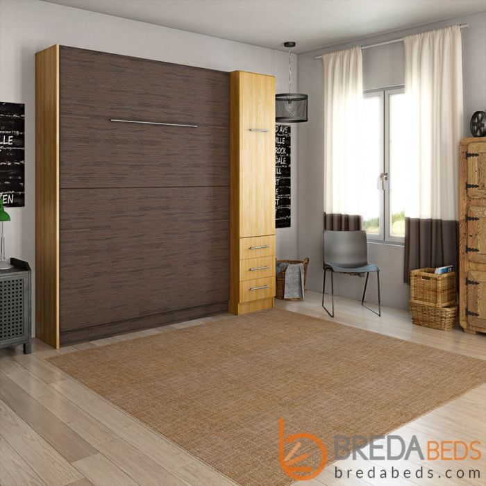 Studio Murphy Bed W/ Hutch-Closed Studio Murphy Bed W/ Hutch-Closed