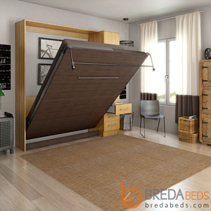 Studio Murphy Bed W/ Hutch-Transitioning
