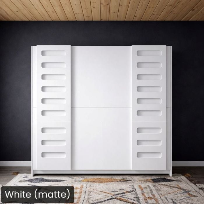 Twin White Urban Stack Bunk Bed-Closed