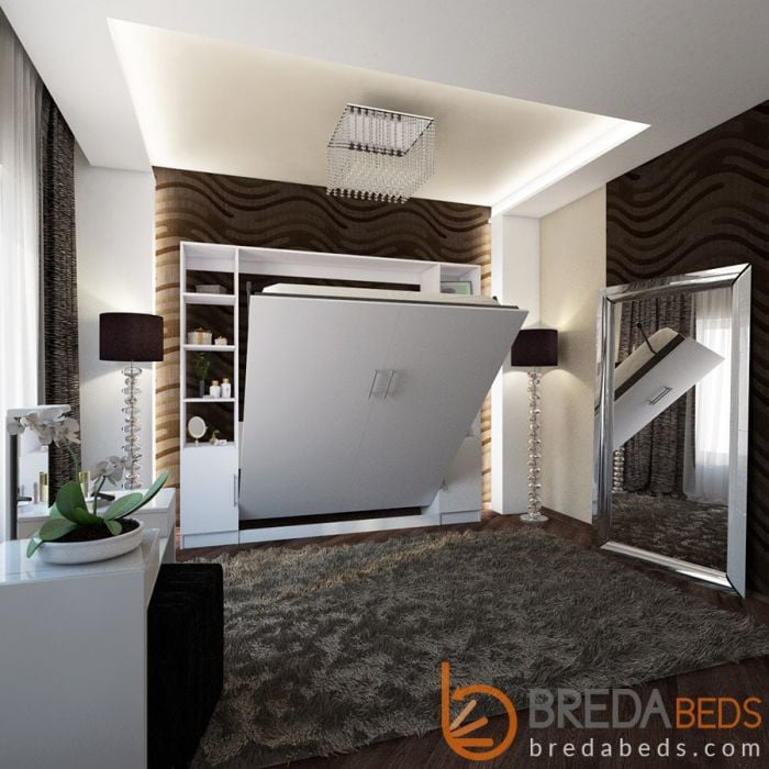 Urban Murphy Bed with Hutches | Murphy Bed Kits | BredaBeds