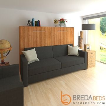 Horizontal InLine Murphy Bed and InLine Sofa-Closed