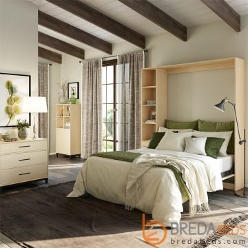 Metropolitan Murphy Bed W/Hutch-Open