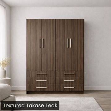 Queen Penthouse Murphy Bed in White-Closed
