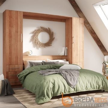 Penthouse Murphy Bed W/Hutches-Open