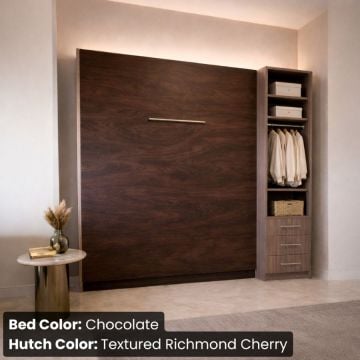 Studio Murphy Bed W/ Hutch-Closed