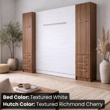 Studio Murphy Bed W/Hutches-Closed