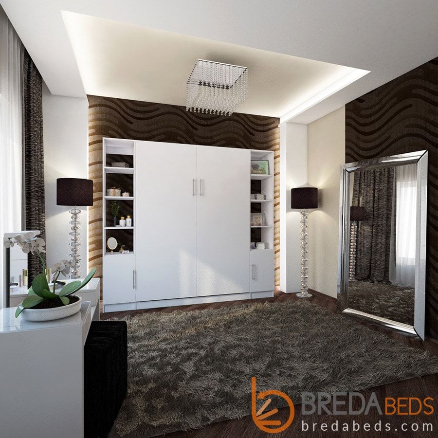 Urban Murphy Bed with Hutches | Murphy Bed Kits | BredaBeds