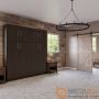 Horizontal Urban Murphy Bed W/Top Hutch-Closed