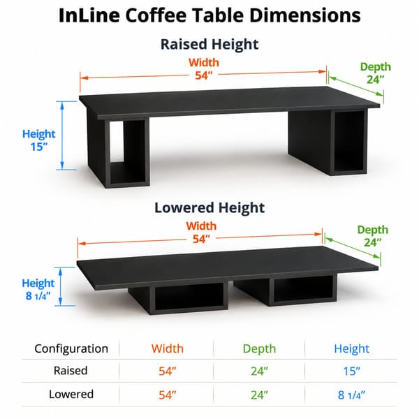 InLine Coffee Table dimensions